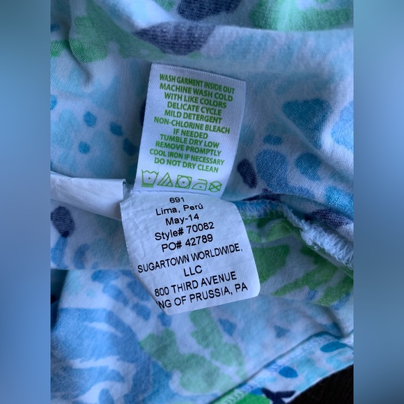 Lilly Pulitzer,  Michelle Top in Let’s Cha Cha-Blue, NWOT, Size XS - Picture 5 of 5